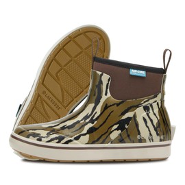 LaCrosse Alpha 6" Women's Deck Boot - Air-Circ Liner Rain Shoes - Neoprene Construction - Waterproof Boots for Women - Quick Drying Mesh - Hand Laid Rubber - Mossy Oak Original Bottomland - 9