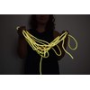 Blacklight Bicolor GloLine Luminescent Roping (Yellow-Orange, 25 Feet)
