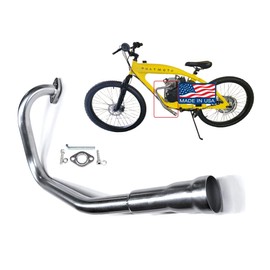 ARSPORT Exhaust Header deep tone for Phatmoto Rover Motorized bicycle & ALL TERRAIN Fat Tire 2022