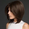 Generic Peluca De Pelo Sintético Marrón A La Moda Para