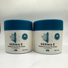 Derma E Vitamin E 12,000 IU Cream Moisturizing Moisturizer 113GX2 w/o box