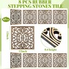 Pangda 8 Pcs 12 x 12 Inch Rubber Stepping Stone