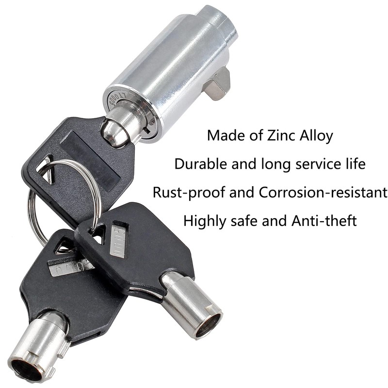 Bonsicoky 2 Set Vending Machine Lock and Key (Keyed Alike),