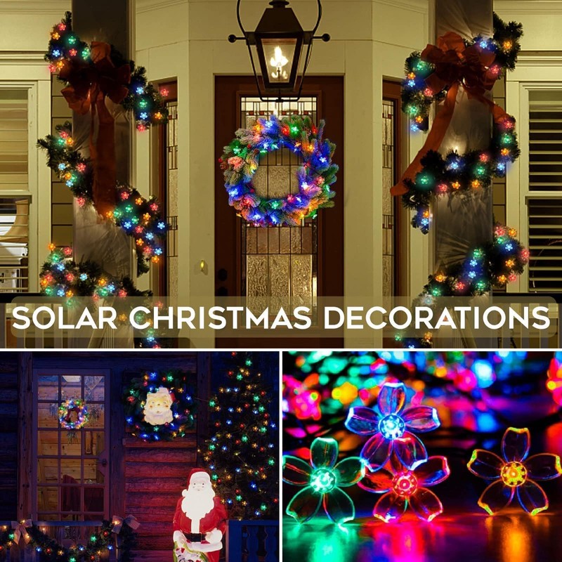suddus Solar String Lights for Outside, 2 Pack 100 LED