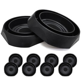 Bed Bug Interceptors | Bed Bug Interceptor Traps | Insect Trap, Monitor, and Detector for Bed Legs with Anti Skid Pads Included (Black - 8 Pcs)