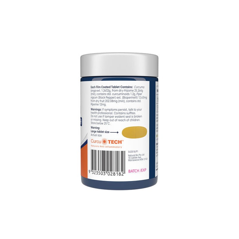 Bioglan Curcumin Double Strength 1200mg 70 Tablets