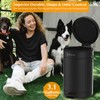 PAWZIDEA Dog Poop Trash Can Outside Odor Control, 3.1 Gallon