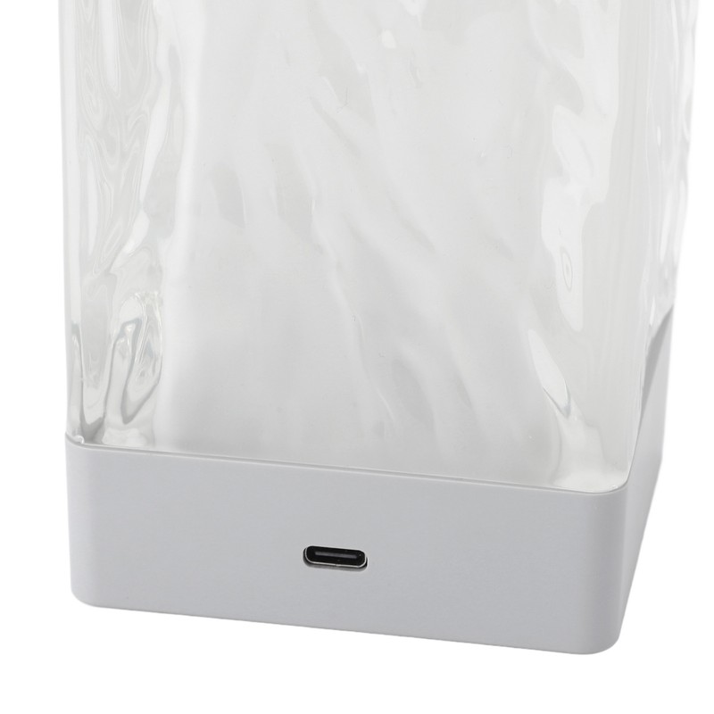Crystal Table Lamp LED Night Light 3 Level Brightness Touch