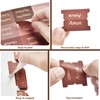 Gold Foil Earthy Brown Bible Tabs for Women/Men/Kids, 100 Laminated