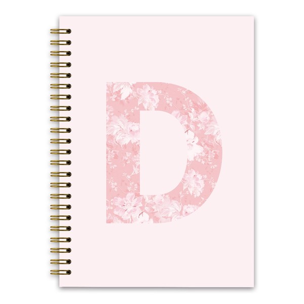 NaZaUK Pink Custom Composition Notebook, Initial Personalized Notebook, Monogrammed Gifts