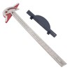 Edge Rule Protractor Aluminum Alloy T Square Woodworkers Edge Ruler