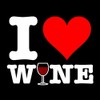 CafePress I Heart Wine Square Sticker 3 X 3 Square