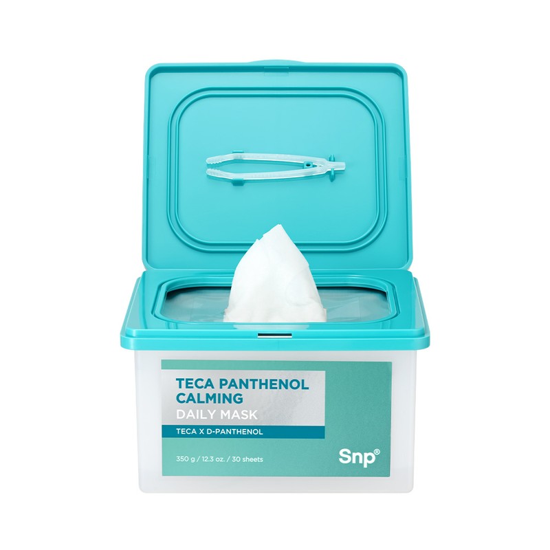 SNP Teca Dipanthenol soothing daily mask pack 30 sheets, 1