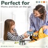 Everusely - Stainless Steel Containers with Lids - Set of