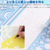 Template Design Ruler for Drafting, 7 Piece Set, Drawing Ruler,