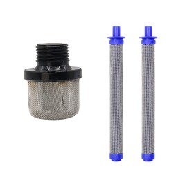 288716 Inlet Suction Strainer and 288749 Airless Spray Gun Filter Combination Fit for Airless Paint Spray Gun Black