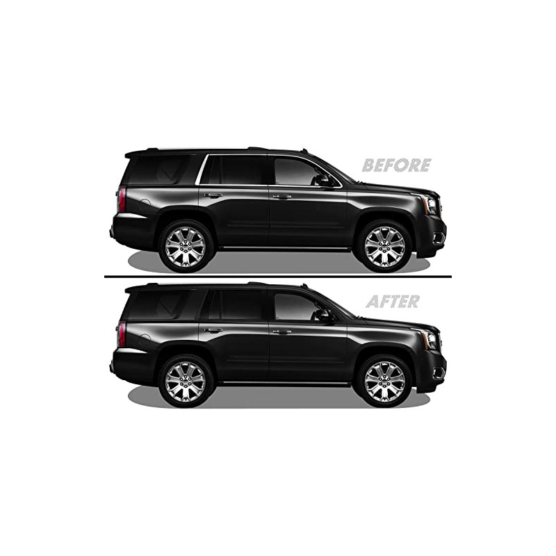 Chrome Delete Blackout Vinyl Overlay for 2015-2020 GMC Yukon Window