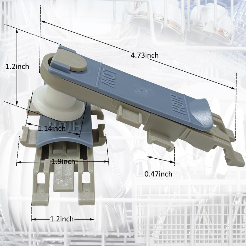 WP8561996 Dishwasher Upper Rack Wheel Adjuster, Replace W10889280 8561996 B0050O2HIO