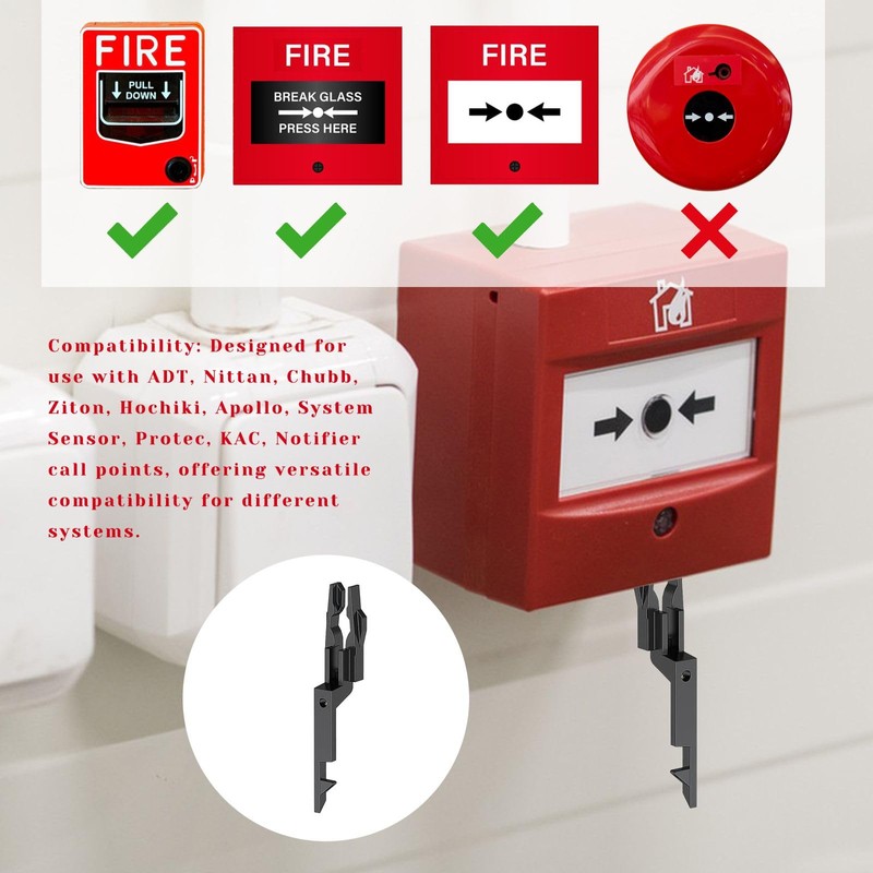 10 Pcs Call Point Test Key Set - Fire Alarm