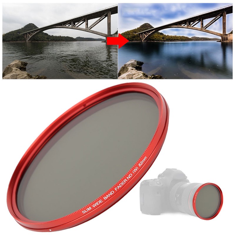 FOTGA 82mm Adjustable ND Filter ND2‑400 Neutral Density Filter for