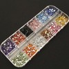 Mixed Cubic Manicure Nail Stone Resin Art Nail Art Decoration Parts Set 3ea