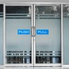 YOKIVE 2 Pcs Push Pull Door Sign, Door Sign Self