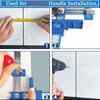 Cabinet Hardware Jig, Cabinet Handle Jig with Automatic Center Punch,