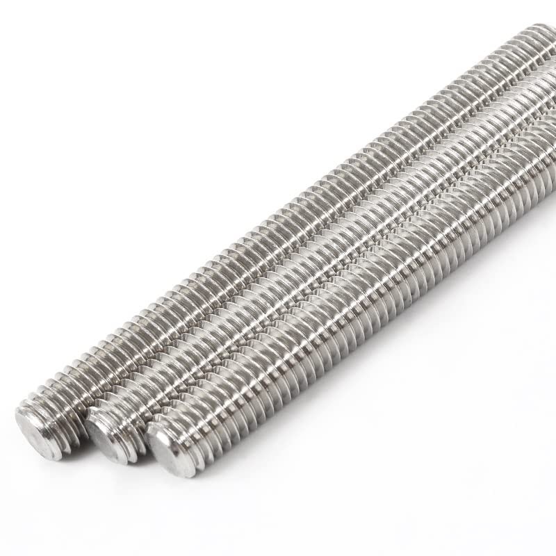 Beduan 304 Stainless Steel Long Threaded Screw, M10-1.5 Thread Pitch,