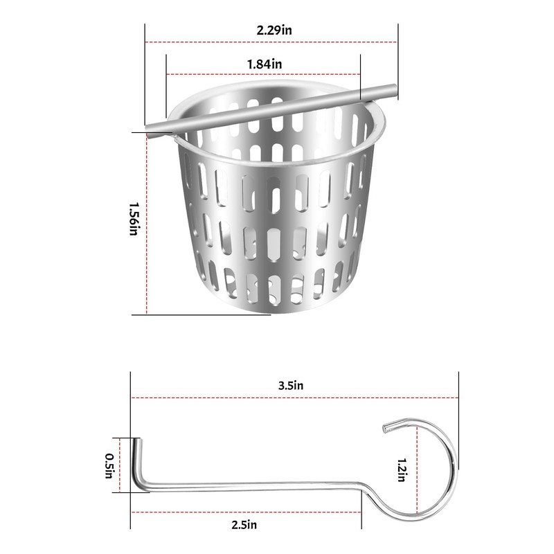 2 Inch Hair and Debris Strainer, Shower Drain Strainer with