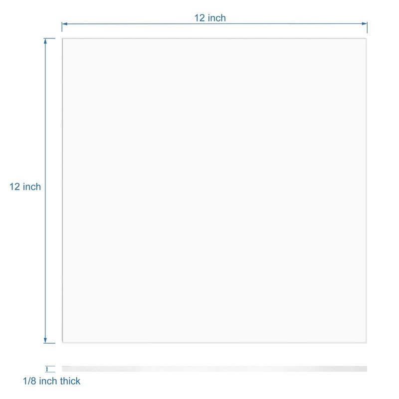 KAITELA Pack of 10 Clear Acrylic Sheet 12" x 12"