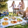 ATBEAMEN Strength Disposable Bagasse Sugarcane Plates - Eco-Friendly, Biodegradable and