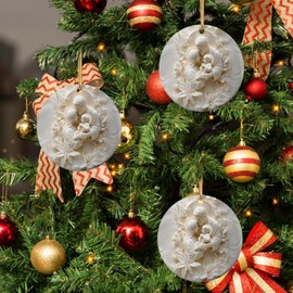 Christian Ornaments for Christmas Tree - Printed Catholic Christmas Ornament,4in Religious Holiday Ornament, Christmas Tree Decoration for Wall Window