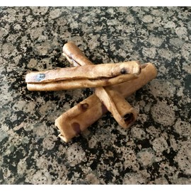 Pet Factory 78130 Beefhide | Dog Chews, 99% Digestive, Rawhides to Keep Dogs Busy While Enjoying, 100% Natural, Peanut Butter Flavored Rolls, Pack of 20 in 5" Size, Made in USA