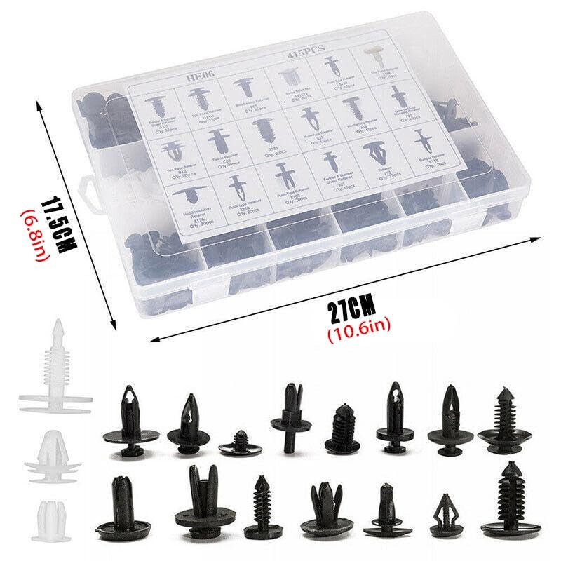AIMALL 415pcs Car Body Retainer Clips Set Push Retainer Pin