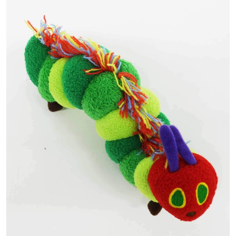 はらぺこあおむし カラフル S ぬいぐるみ 長さ16cm グリーン K6625