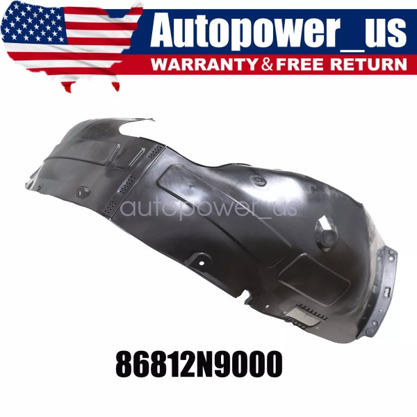 Soillar FRONT Fender Liner Right PASSENGER Side fits Hyundai Tucson