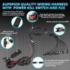 16Pods All Pure White LED Rock Lights Kit Plug and