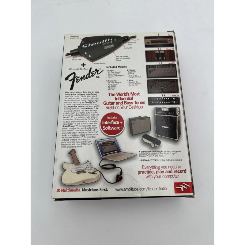 IK Multimedia Fender Amplitude Studio IK Multimedia Stealth Plug Guitar