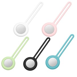 Silicone Tracker Holder with Strap – Ideal for Pet Collars, Bags, and Luggage – Compatible with AirTag