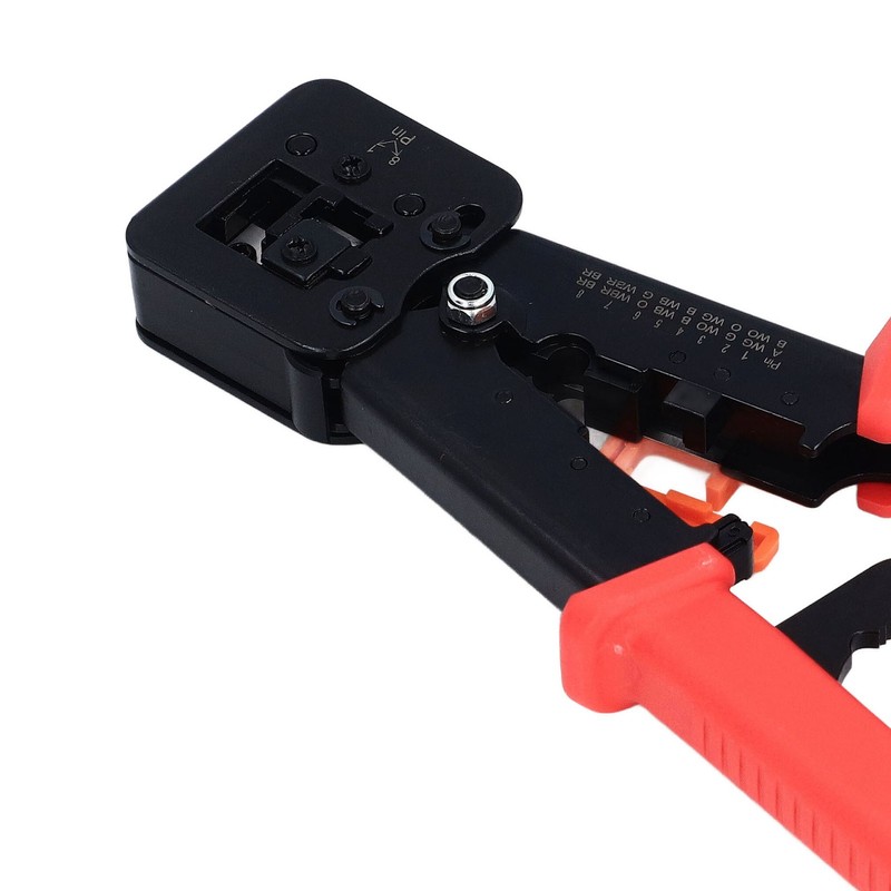 RJ45 Crimping Tool Pass Through CAT6 CAT5E Ethernet Wire Crimper