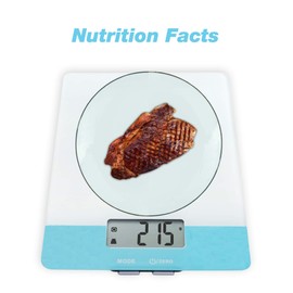 Easy@Home Easy@Home Digital Food Kitchen Scale, Professional Nutritional Calculator - Weight, Calories, Fat, Cholesterol, Carbohydrates - Diet Nutrient Diary FeatureENC203