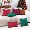 Pallene Soft Faux Fur Throw Pillow Covers 22x22 Set of