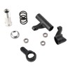 RC Steering Assembly Black High Strength Shock Absorption Steering Link