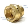 G Thread (Metric BSPP) Male to NPT Thread Female Pipe