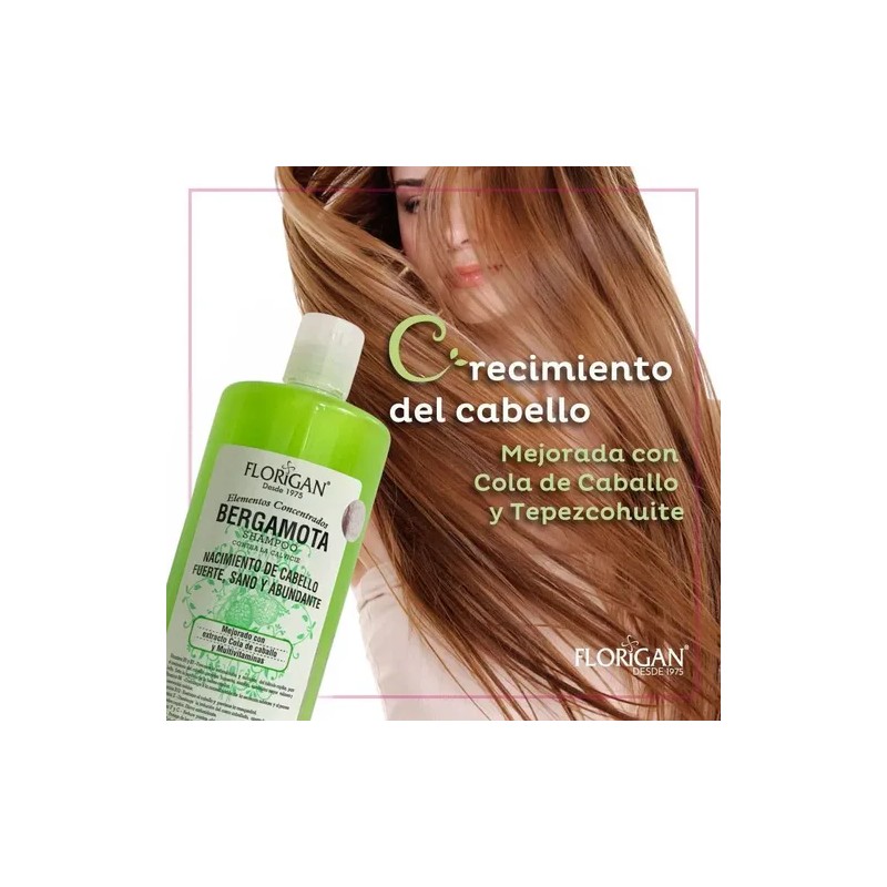 Shampoo Bergamota, Cola De Caballo Florigan® 1 Lt