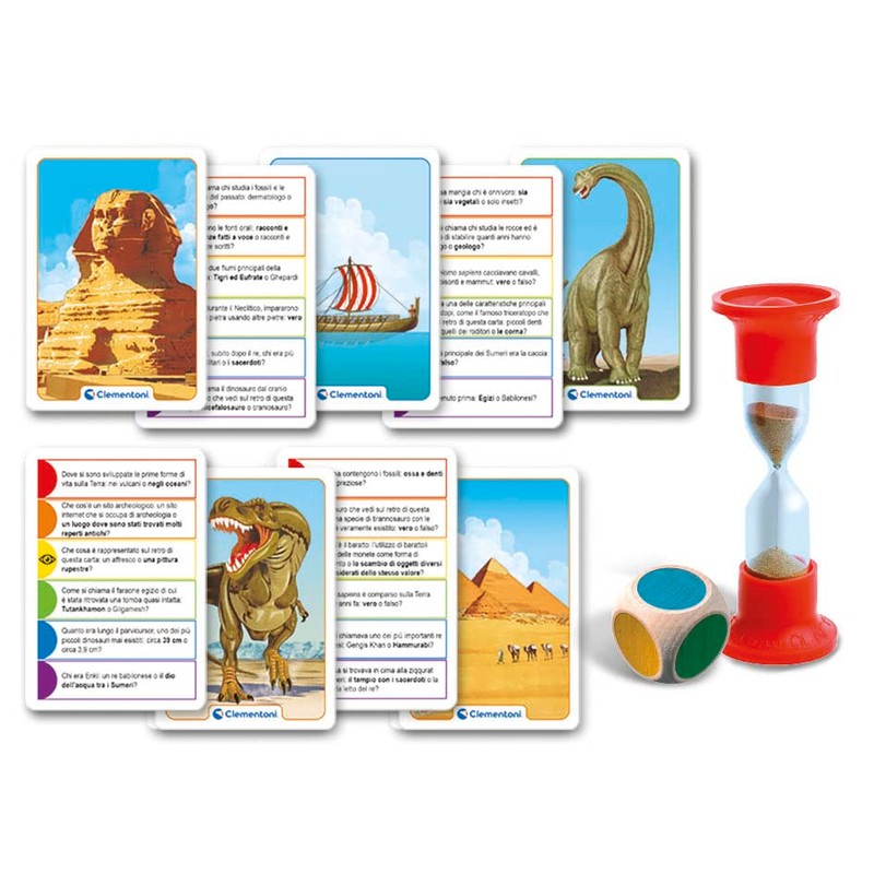 Clementoni 16442 Sapientino Plus Head Prehistory Learning Game 6 Years,