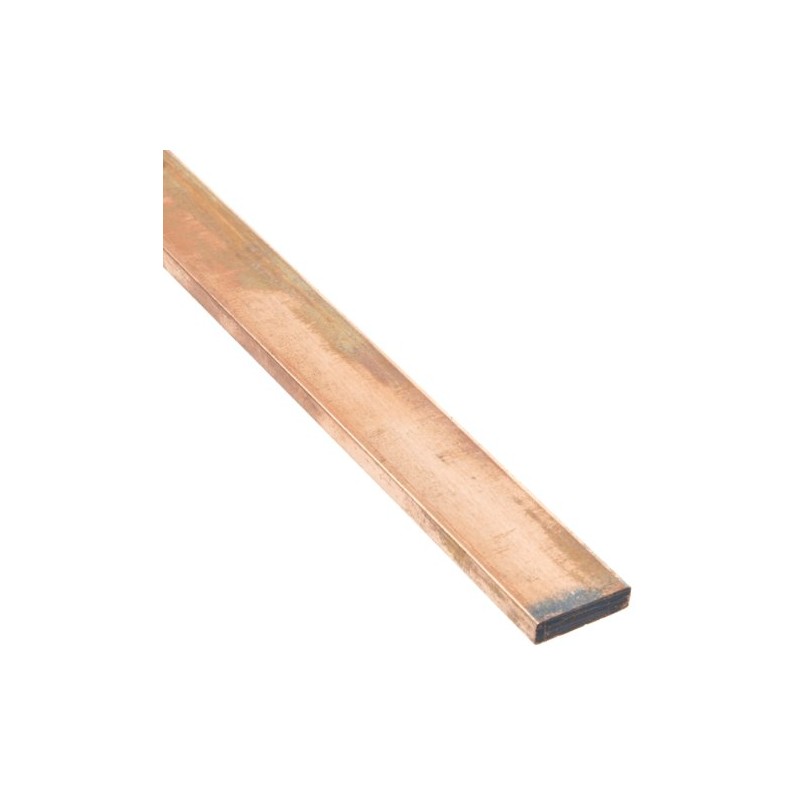 110 Copper Rectangular Bar, Unpolished (Mill) Finish, H04 Temper, ASTM