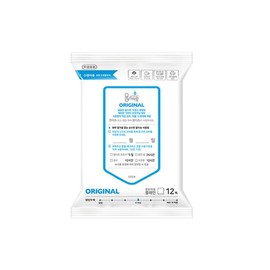 Water separate Mulddaro Biodegradable Newborn Dry Wipes Original Portable (12 sheets/48 packs)/ No Ultrapure Water / 물따로 생분해 신생아건티슈 오리지날 휴대용 (12매/48팩)/ 초순수없음