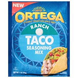 Ortega Seasoning Mix, Ranch Taco Seasoning, 1 Ounce