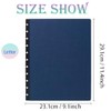 ITSYHPRO Letter Discbound Journal PU Leather Covers(1 Pair) Compatible with